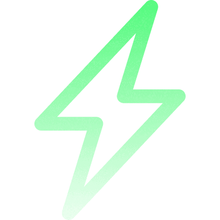 Green Lightning Bolt