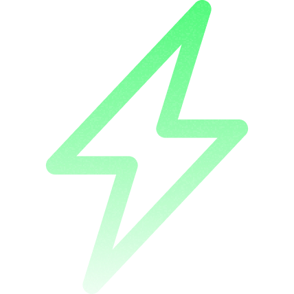 Green Lightning Bolt